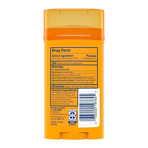 ARM & HAMMER ULTRAMAX Anti-Perspirant Deodorant Solid Cool Blast 2.6 oz (Pack of 6)