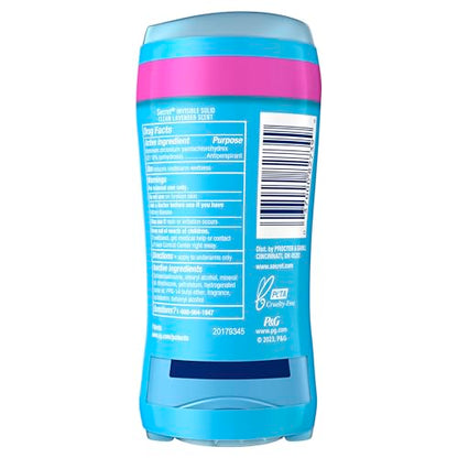 Secret Antiperspirant and Deodorant for Women pH Balanced Invisible Solid 2.6 Oz