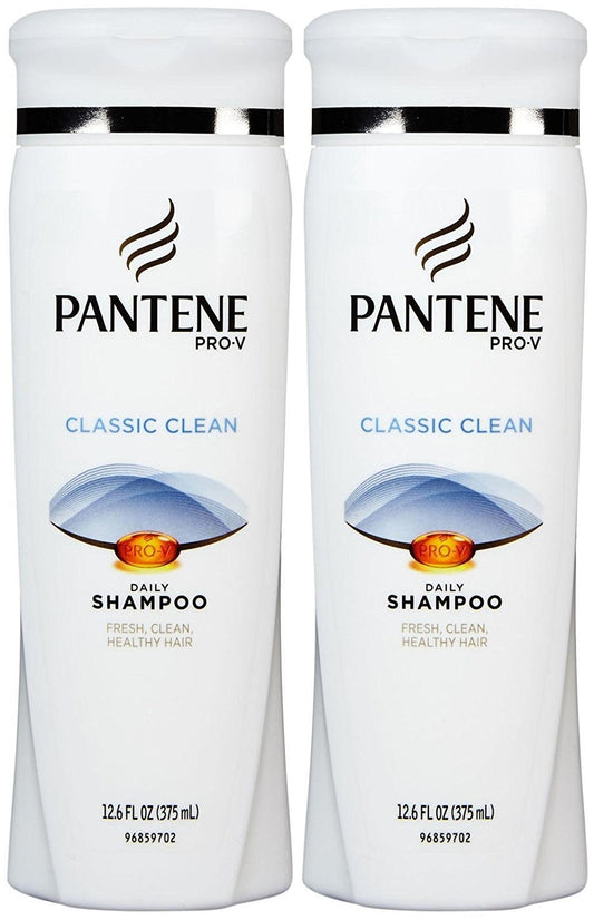Pantene Pro-V Classic Clean Shampoo, 12.6 Fl Oz (Pack of 2)