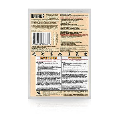HotHands Body & Hand Super Warmers - Long Lasting Safe Natural Odorless Air Activated Warmers - Up to 18 Hours of Heat - 40 Individual Warmers
