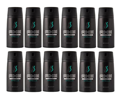 12 AXE Body Spray deodrant Anit-Aerspirant (12X 150 ml/5.07 oz, Apollo)